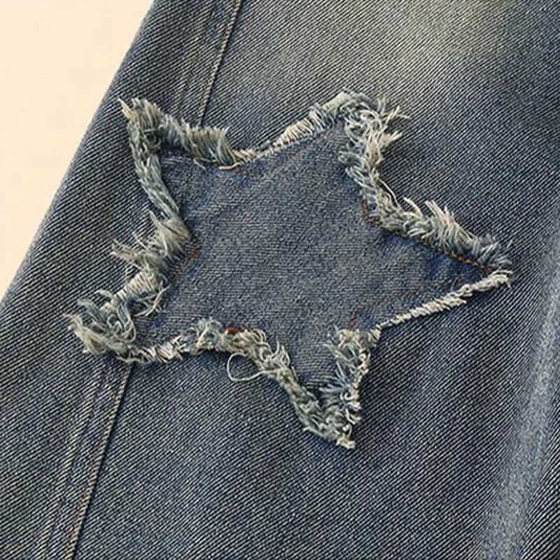 IENENS High Waist Jeans Girls Straight Loose Wide Leg Pants Spring/Summer Korean Pocket Jeans Fashion Childrens Jeans TrouserT2502320