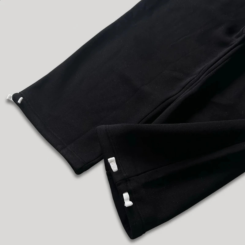Y2K adjustable bagged cotton pants ed wide leg extended floor fashionable Harajuku hiphop mens sweater 250317