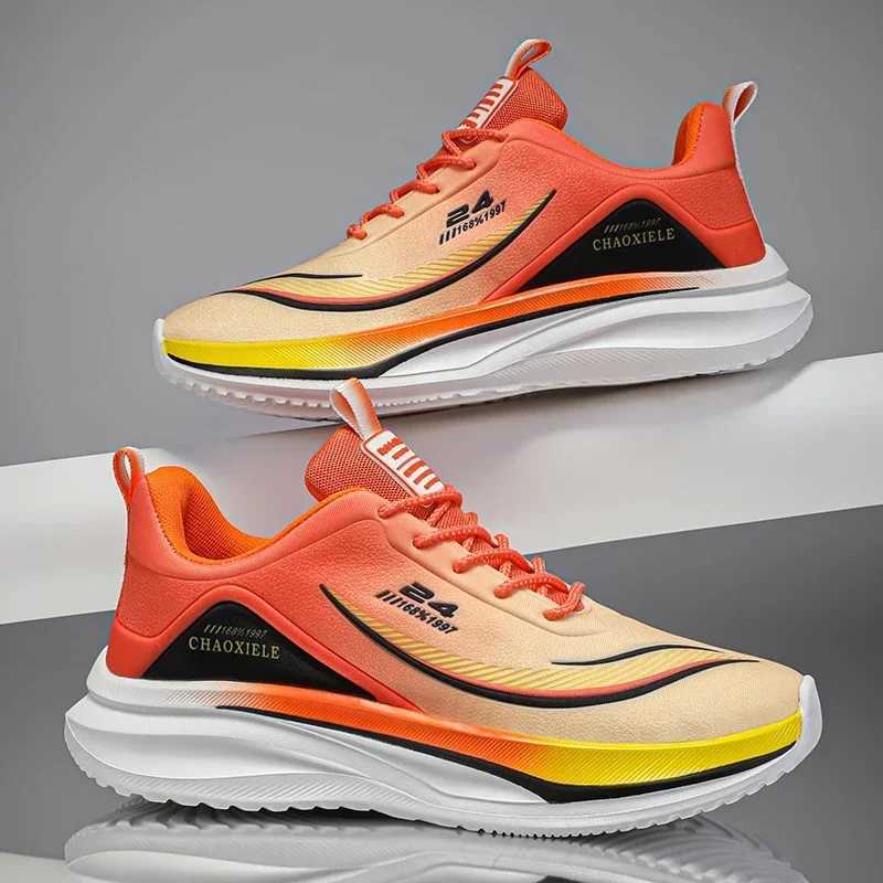 2024 New Cool Mens Marathon Running Shoes Large Size 45 46 47 Sports Training Shoes Mens Luxury Brand Fitness Shoes Y250320