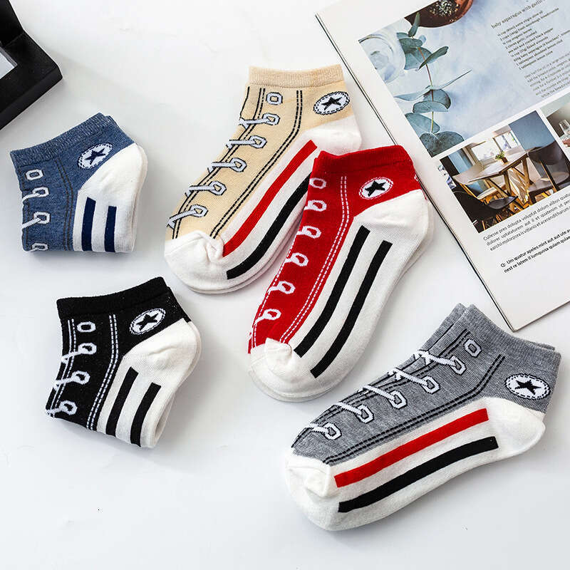 Canvas Socks For Men And Women, Casual Sports, Fun Short Cotton Socks, College Style, Couple