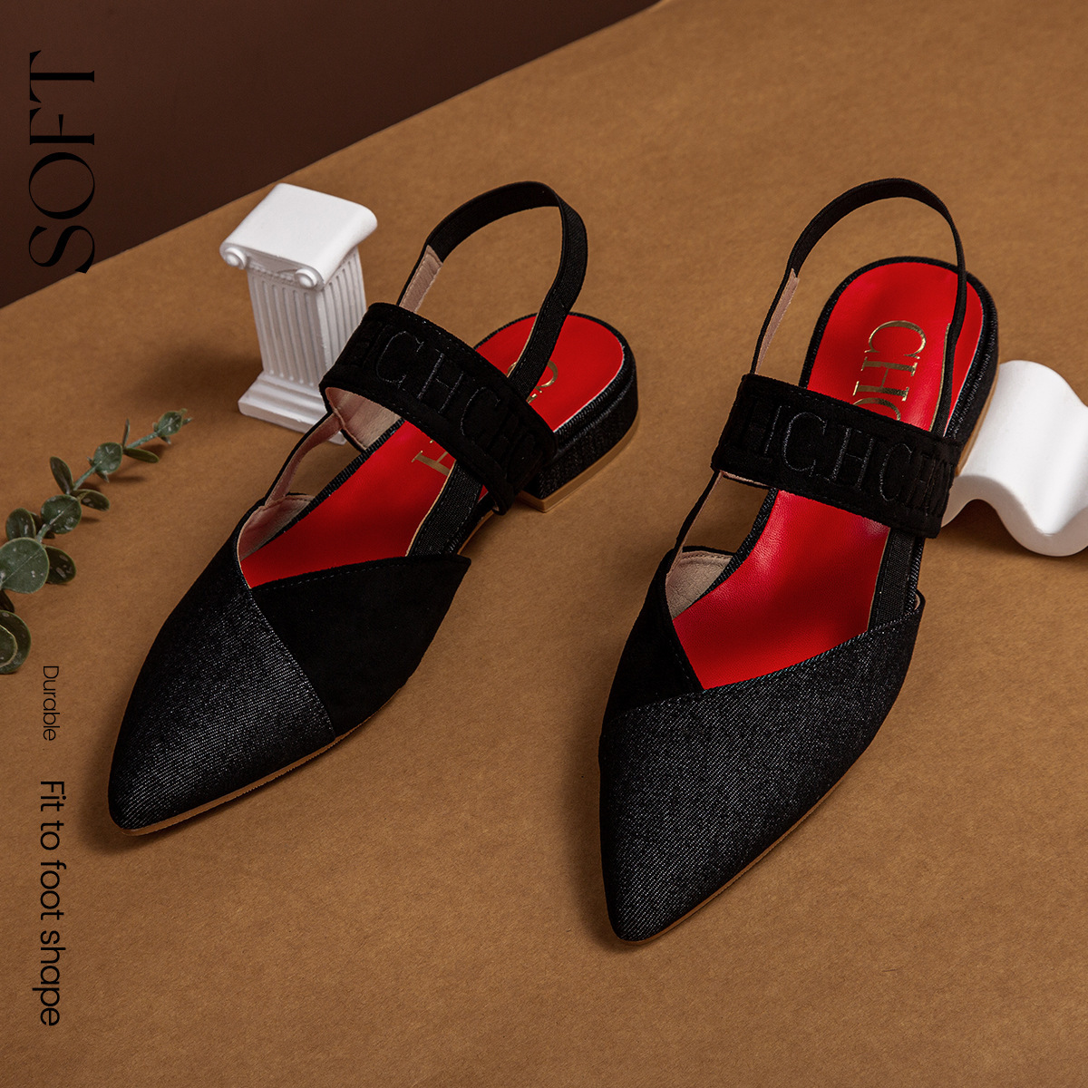 Designer CHCH French Low Heel Casual Grandma With One Strap Mary Jane Single For Daily Commuting Women Flat Shoes