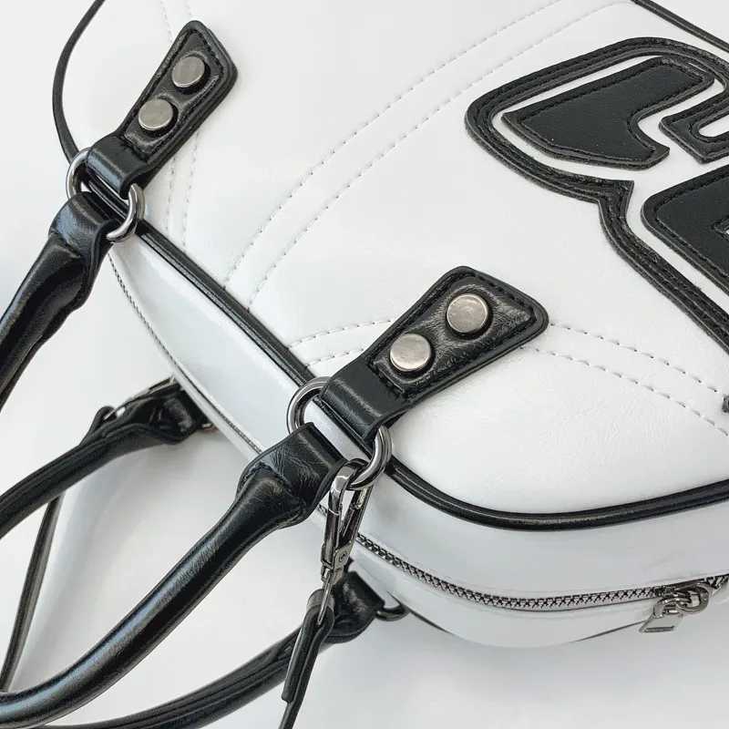 Trapezoidal Baseball Bag Lady Fashion Casual Travel Handbag Tote Large Capacity Shoulder Crossbody Bag PU Leather Sac A Main Y250607