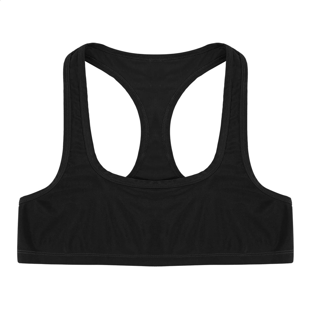 Mens Sleeveless Y Back Muscle Tank Top Club Clothing Stage Performance Sexy Mini Shirt Sports Bra Fitness 250319