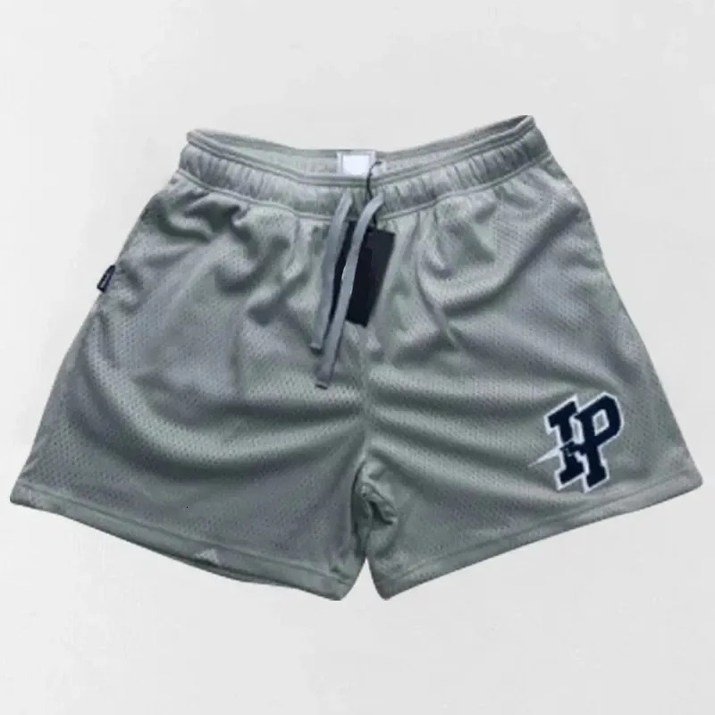 Power Shorts Workout Gym Basketball Running Men Colthing Vintage High Quality Breathable Comfortable Embroidery Mesh 250224