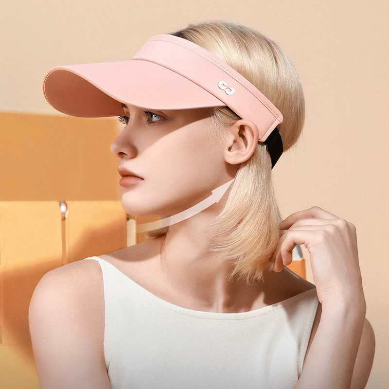 Sports Sunscreen Hat Summer Outdoor UV Protection Wide Eaves Sun Shading Face Covering Empty Top Duckbill Hat 250320