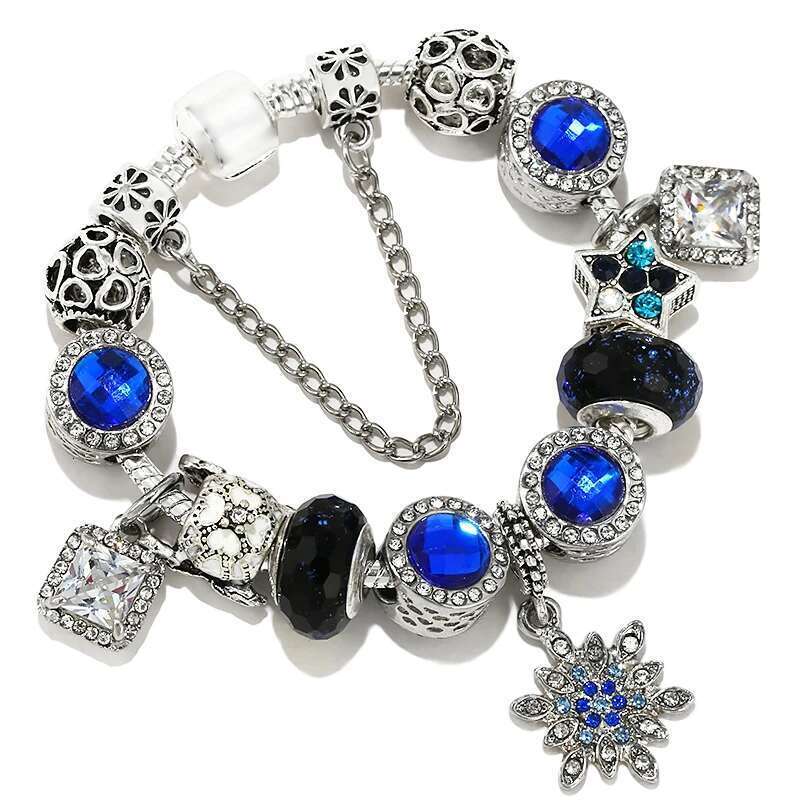 Fashion Trendy Charm Bracelets With DIY Brand Bracelet Bangles For Women Men Bijoux Pulseras Jewelry Gift Dropshipping