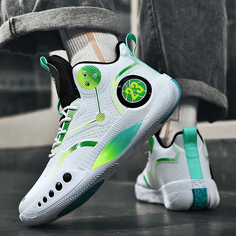 Phantom 3 student sports couple basketball shoes non-slip wear-resistant lightweight breathable high-top sneakersW250320