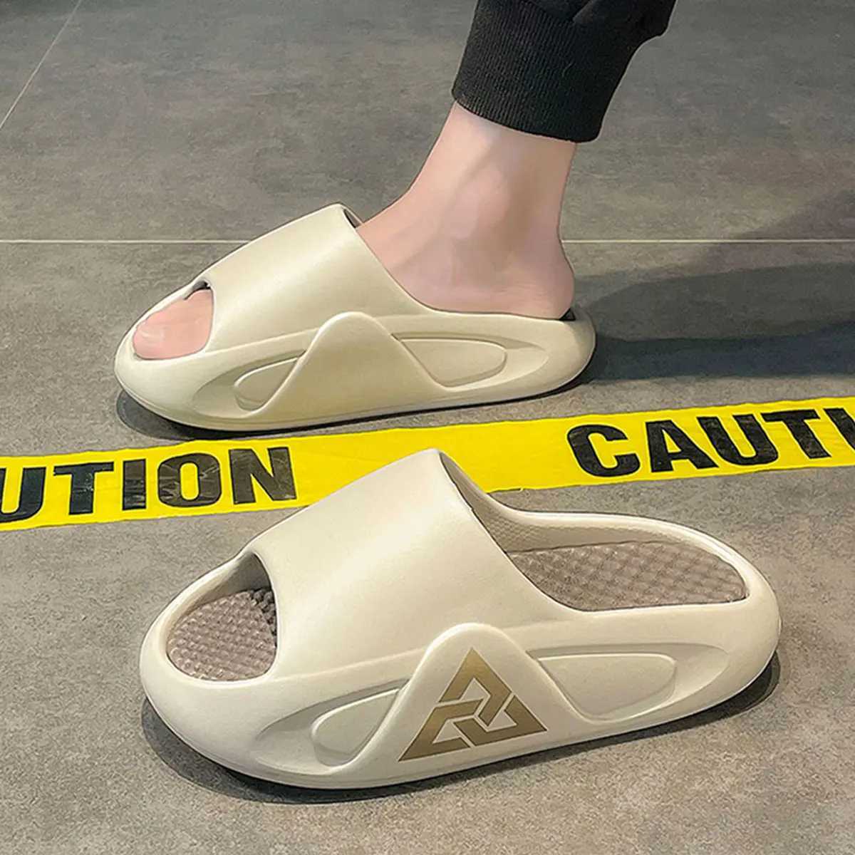 Mens Summer Soft Air Cushio Casual Slippers EVA Extra Thick Sole Sandals Outdoor Shoes Fiable Outgoing Sandals Hbre Y250320