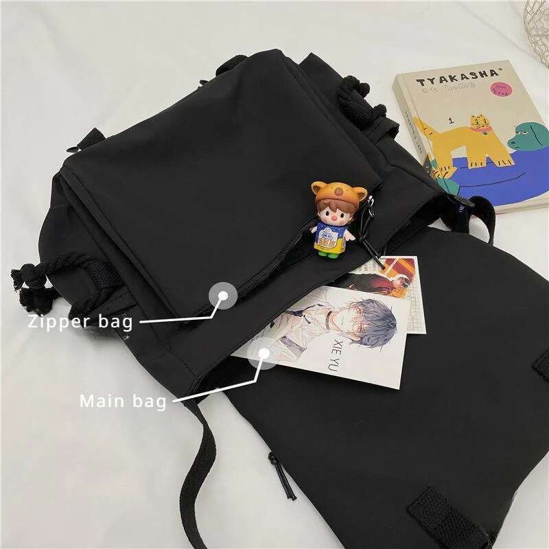 Women's Nylon Handheld One Shoulder Versatile Large Capacity Crossbody Retro Work Travel Postman Bag