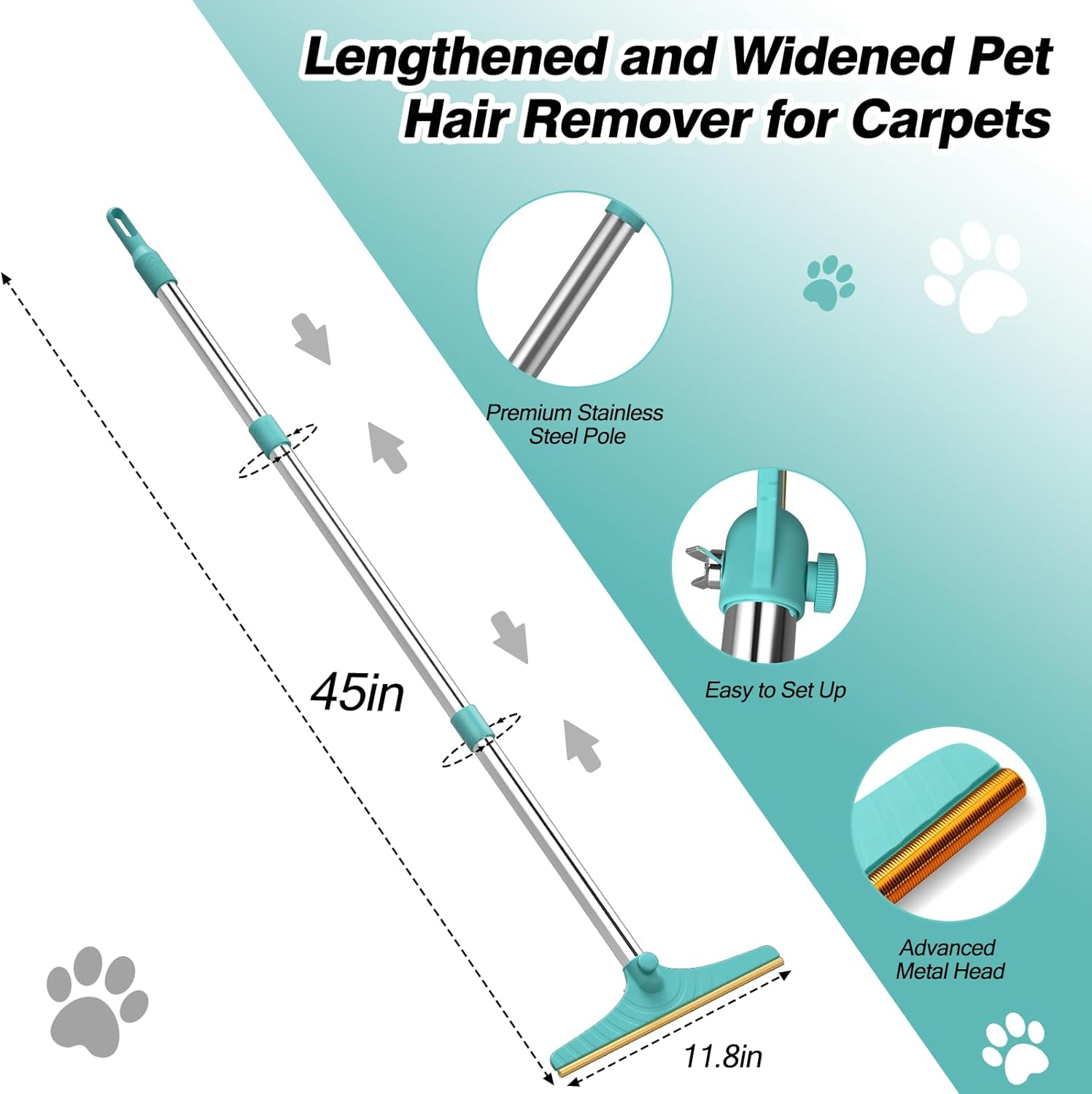 Multi-Functional Pet Hair Removal Tool Easy-to-Use Grooming Device for Cats and Dogs