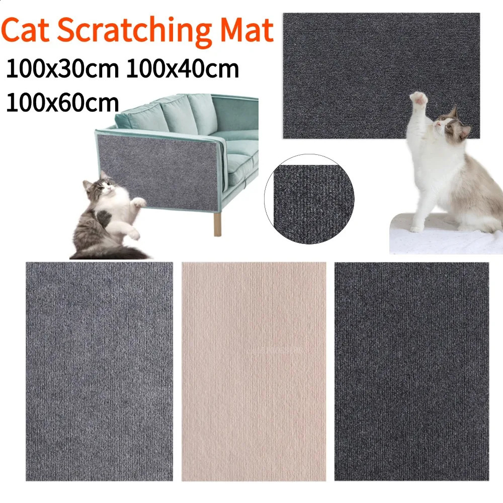 Decorative cat scratch sofa pad selfadhesive carpet for furniture protection multipurpose 250312