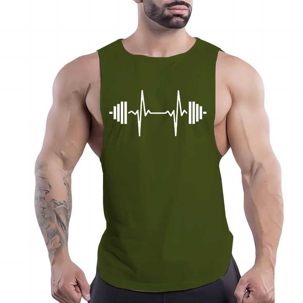 Four season vest sports sleeveless shirt quick drying breathable vest top mens fashion casual gym outdoor basketball printXJ250319