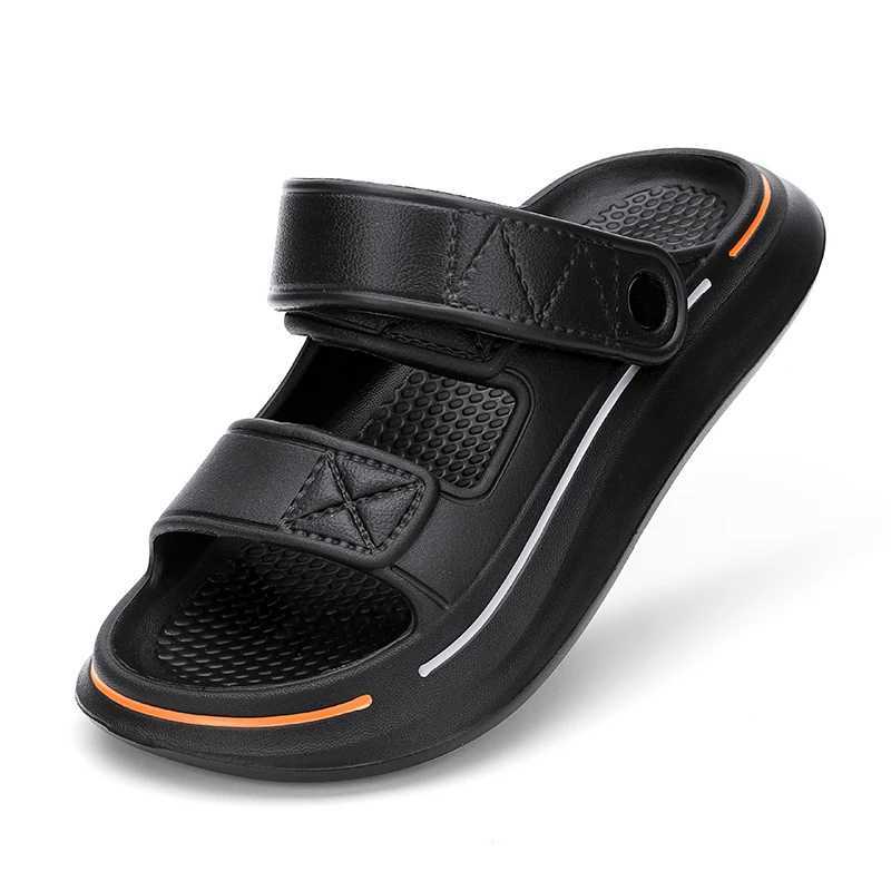 Summer Mens Sliding EVA Soft Bottom Platform Sliding Neutral Sports Shoes Sandals Casual Beach Shoes Y250320