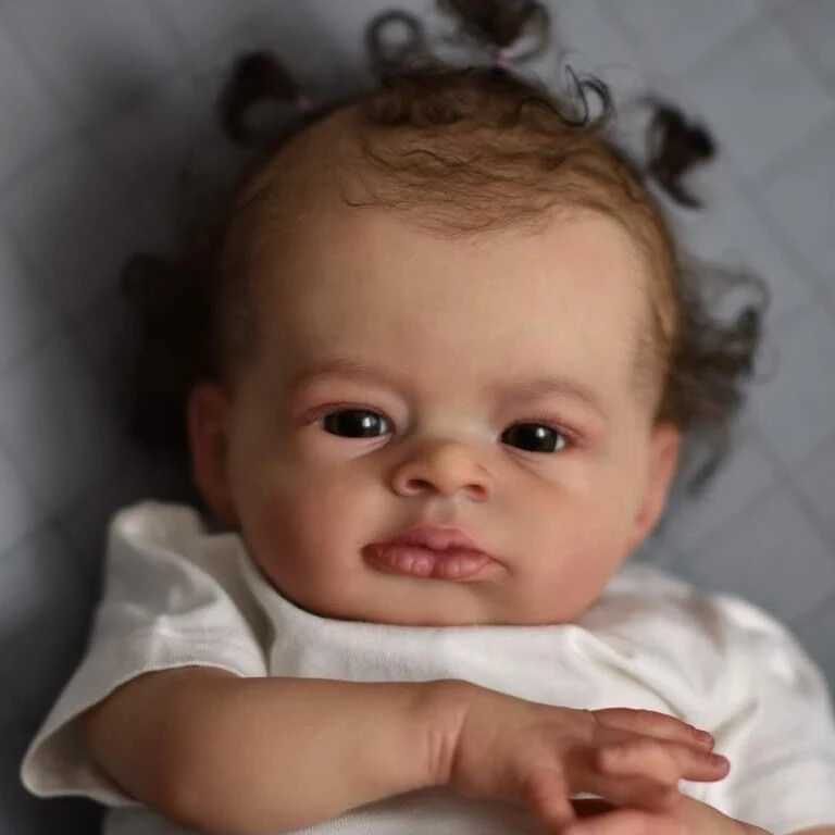 NPK 19 inch Life Regeneration Baby Lanny Doll Real Baby Doll Art Production 3D Skin Life Baby Collection Doll W250320