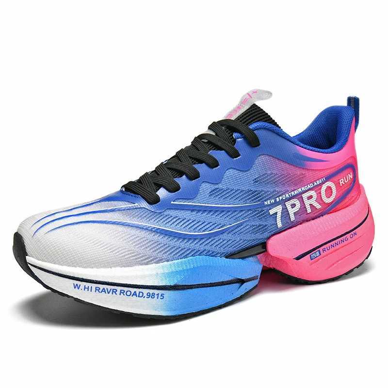 New mens sports shoes warm FL palm carbon board running shoes marathon racing shock-absorbing sports tennis training shoes Y250320
