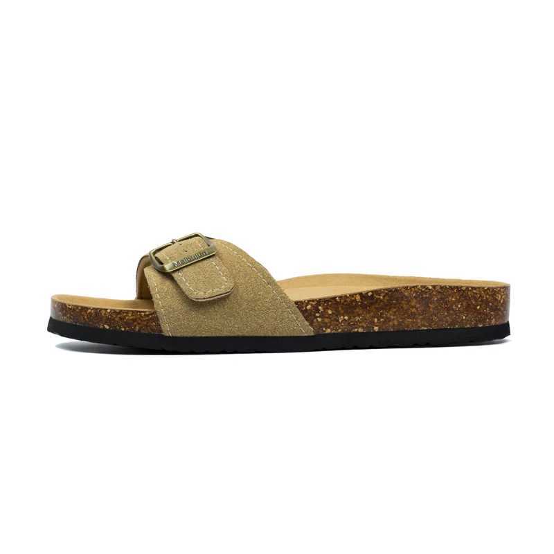 COSMAGIC New Summer Mens Cork Slippers N-Slip Casual Ribbon External Sliding Shoes Y250320