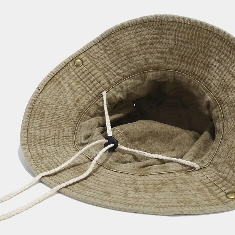 Four Seasons Cotton Solid Bucket Hat Fisherman Hat Outdoor Travel Sun Cap for Men and Women 191 250320