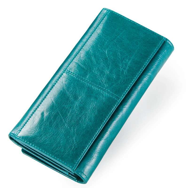 Unisex Man Genuine Leather Women Long Purse Female Clutches Money Wallets Brand Design Handbag For Cell Phone Card Holder Wallet