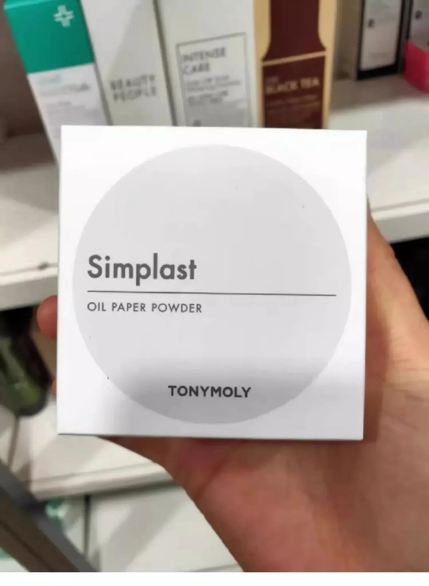 Original Makeup Tonymoly Simplast Loose Powder Durable Waterproof Invisible Hole Oil Control Matte Rare Cosmetics Beauty 250319
