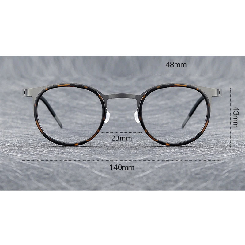 Denmark Pure Eyewear Screwless Men Glasses Frame Mirror Ring Separation Blue Light Eyeglasses 250228
