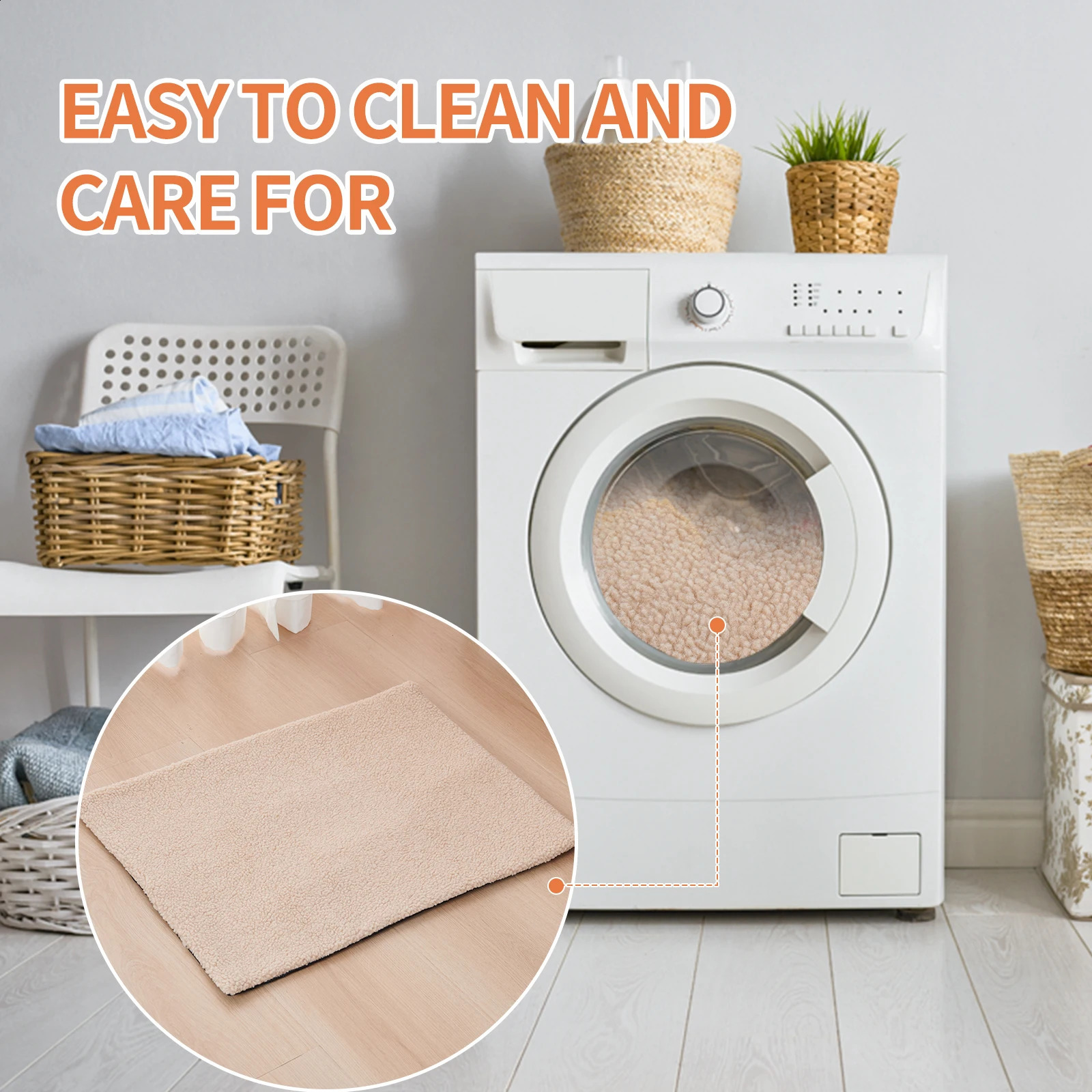 Self heating pet mats felt dog warming cat washable 250312
