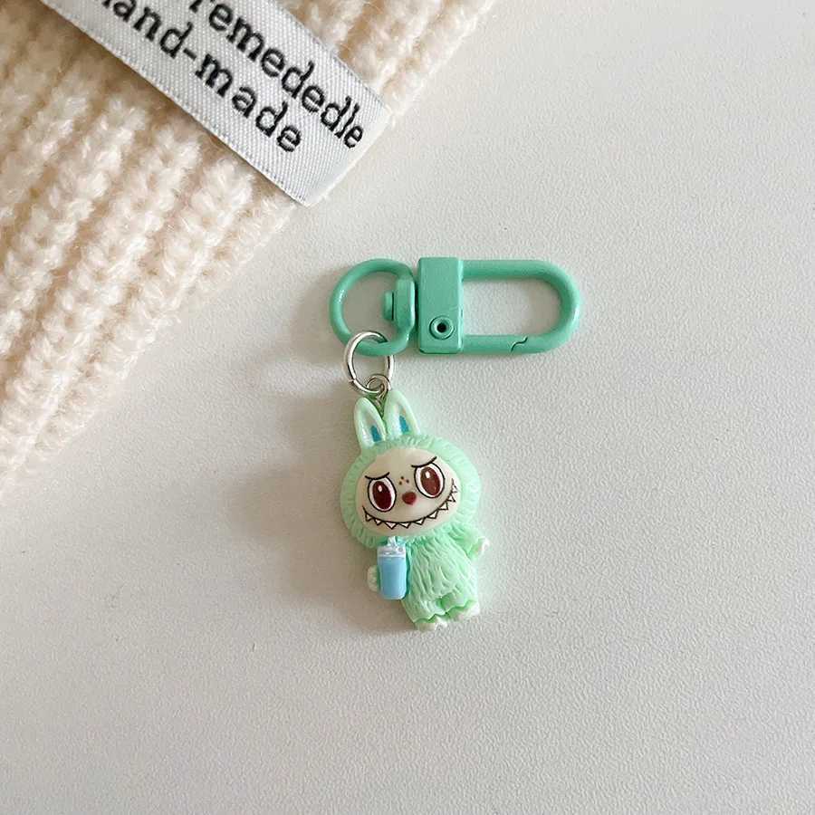 Cartoon Labubu Little Sheep Keychain Pendant Cute Labubu Water Cup Doll Bag Car Keyring Accessories Festival Gift Friends WomenXJ250319