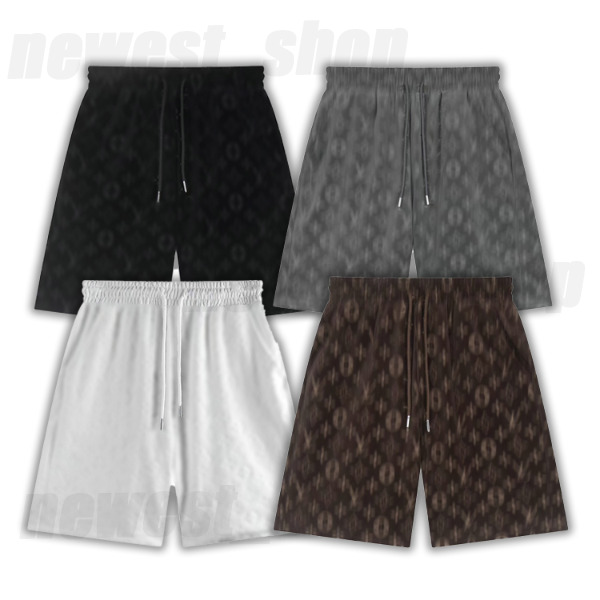 summer Luxury Mens shorts designer Velvet classical letter print short Beach pants europe old flower print pants fashion casual breeches