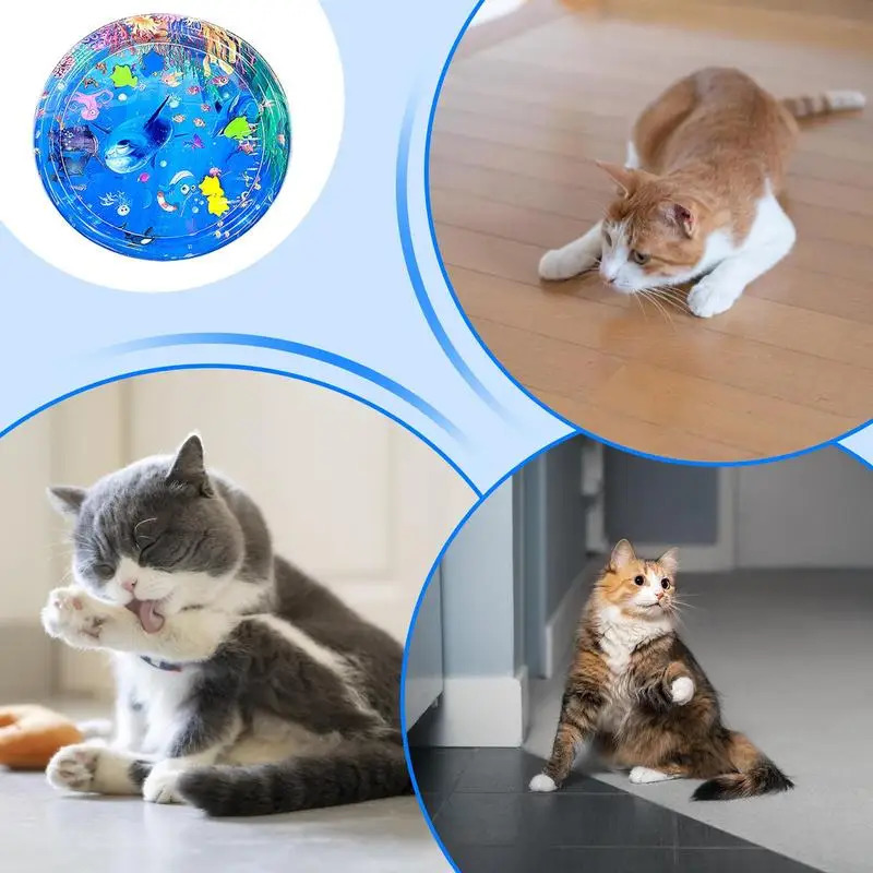 Sensory Water Play Mat For Cats Pad Thickened Playmat Pet Toy 250320