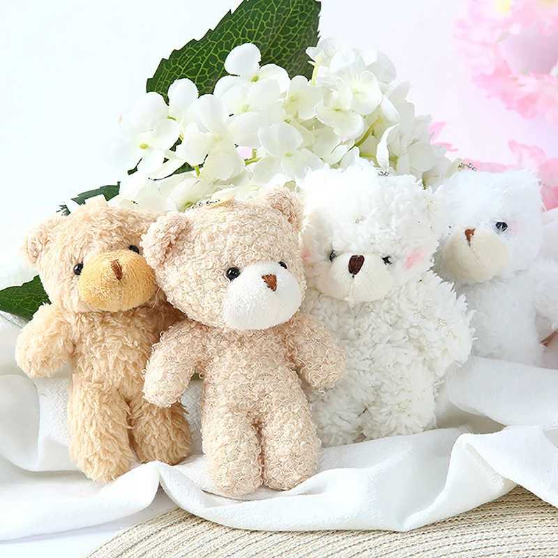 brand New Cute baby bear teddy bear plush doll bag accessories women keychain car pendant key chain Bag Pendant whiteXJ250319