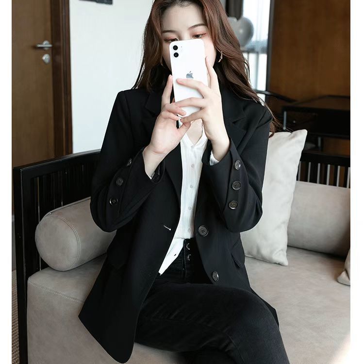 G3171Elegant Women's Casual Fall Outerwear - Stylish Niche Hong Kong-Inspired Jacket