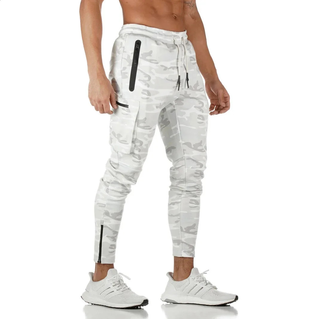 Mens Overalls Outdoor Multifunction Moisture Absorption And Perspiration Exercise Fitness Running Training Multipocket Pants 250319