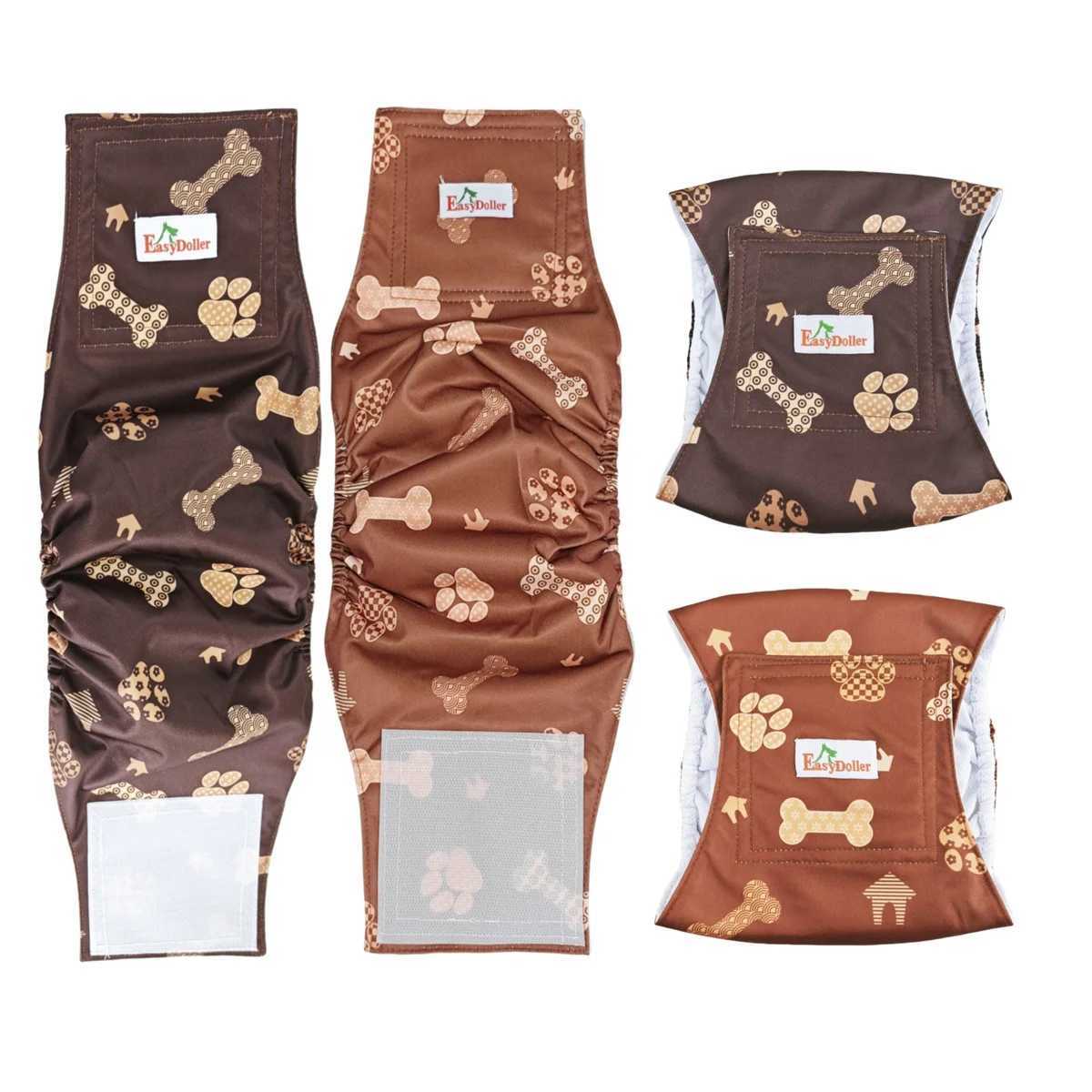 2 packs of pet dog diapers washable sanitary pants reusable pet dog diapers with abdominal packaging diapers Y250320