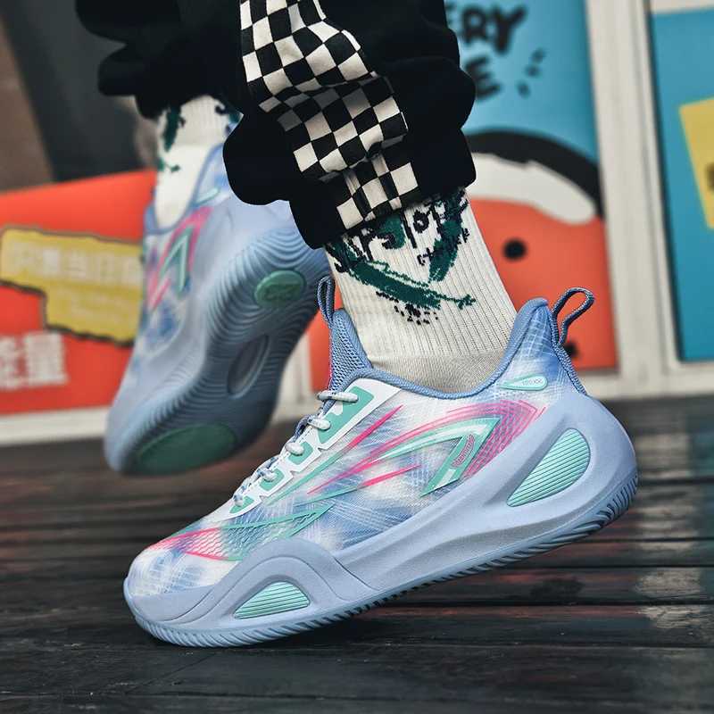 Newly arrived basketball training shoes for men in 2025 designer of sports shoes unisex and durable basketball sports shoes for big boysW250320