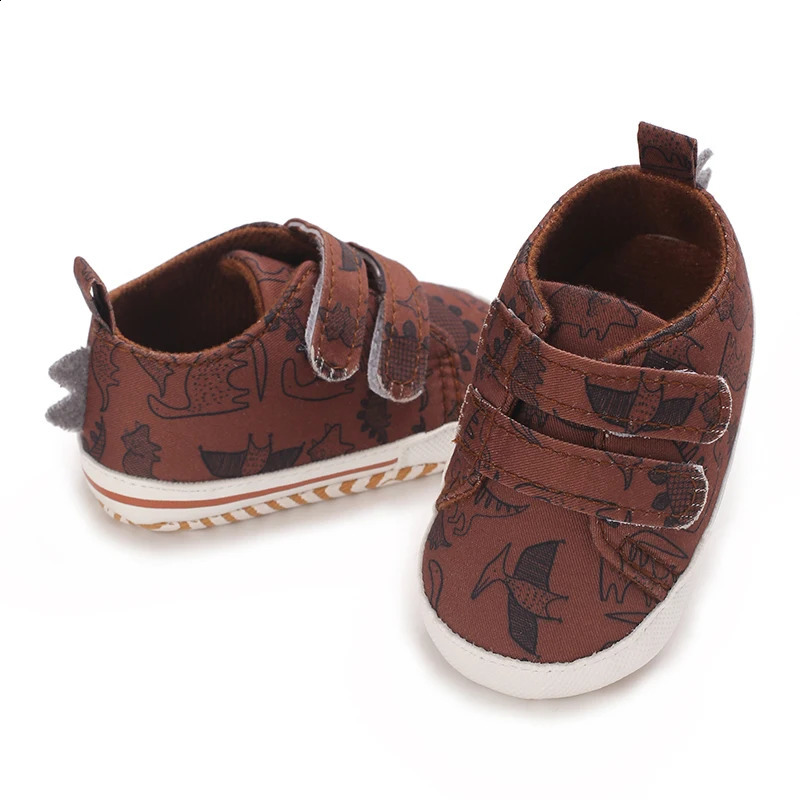 Baby Girls Boys Shoes Soft Sole Infant Sneakers Dinosaur Toddler Prewalker Camouflage born Cozy Slip-on First Walker Crib Sho 250319