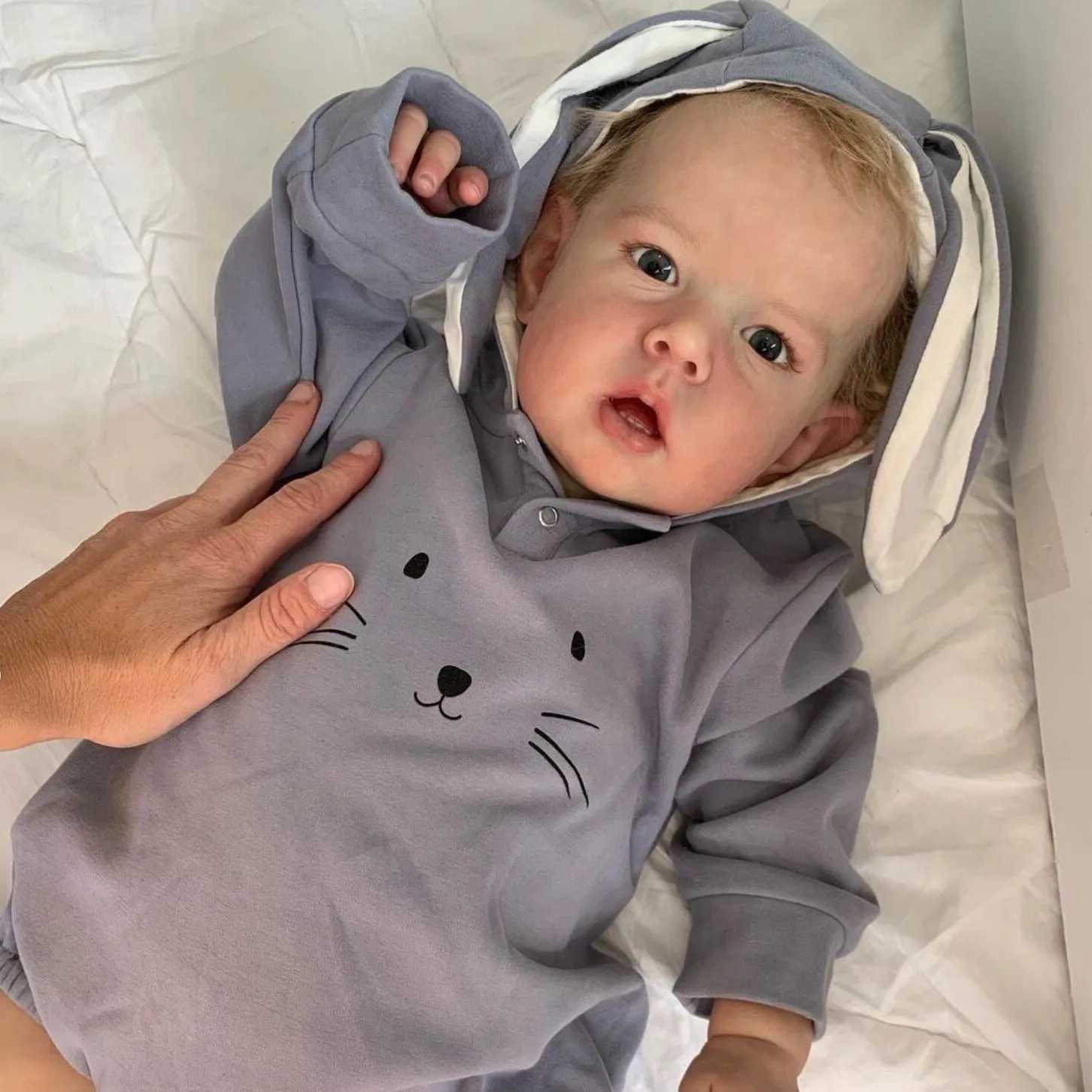 NPK Reborn 50cm Baby Doll Liam Options Realistic Handmade Preschool Boy Doll with 3D Skin Visible Vein Root Hair Gift W250320