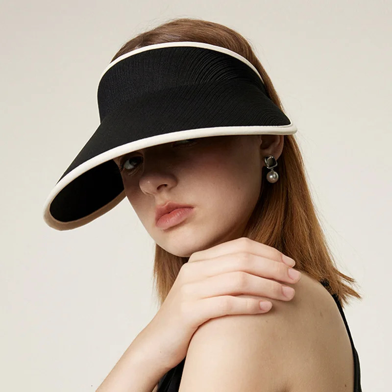 Summer Sun Protection and Sunshade Hat Simple Fashionable and Versatile Empty Top Hat Multi functional UV Protection Women 250320