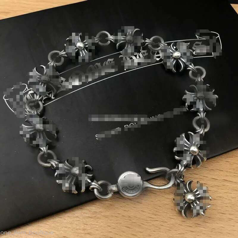 Fashion Cross Bangles Designer Thai Silver Classic Unisex Bracelet Hip hop Vintage Dice Detail women men Accessory jewelry 9ee