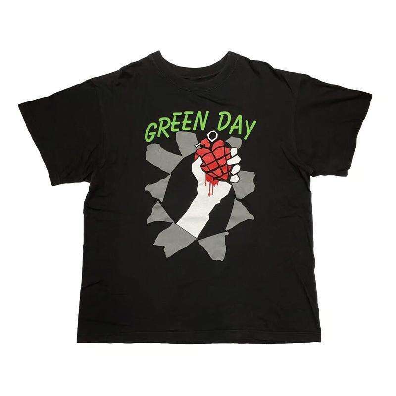 Green Day American punk band single Longview cotton loose spray short sleeved T-shirt
