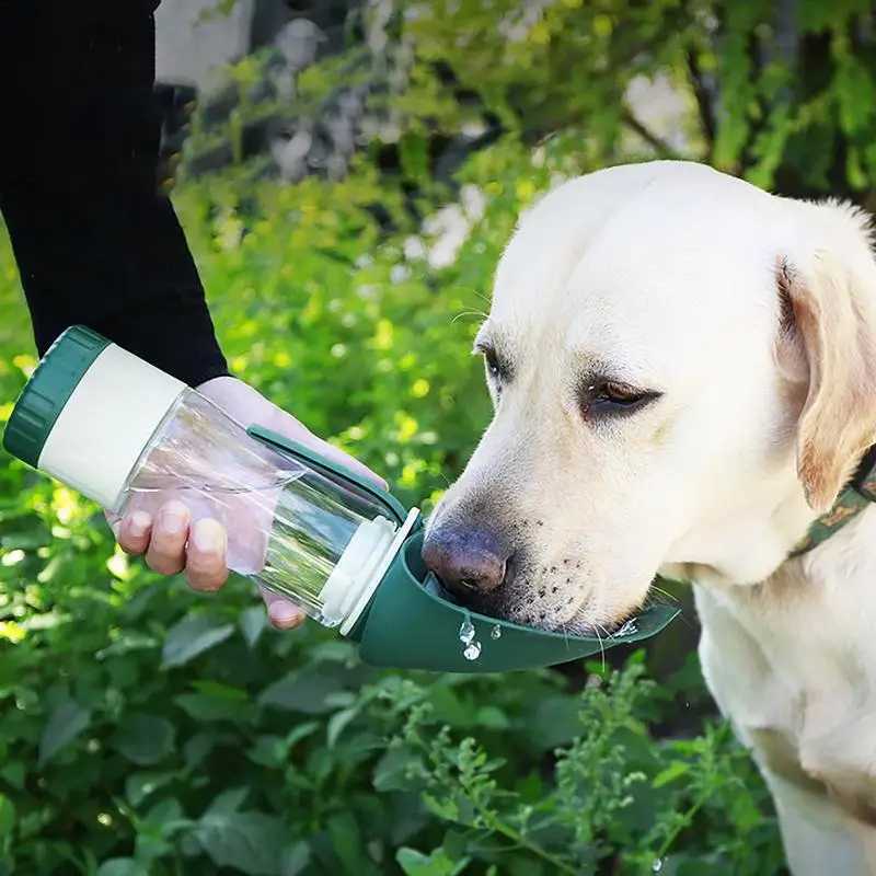 Portable Dog Water Bottle 300ml Leakproof Dog Drinking Bottle Dog Water Bottle Travel For Walking Hiking Camping Picnicking Y250319