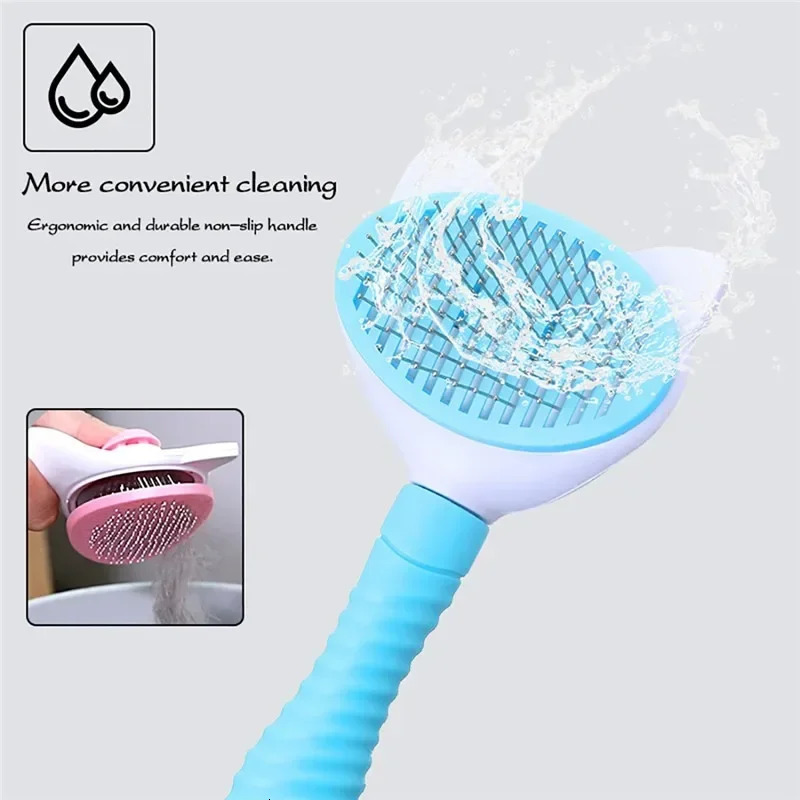 Pet comb cat cleaning supplies highquality selfcleaning brush professional dog grooming gloves bath 250318