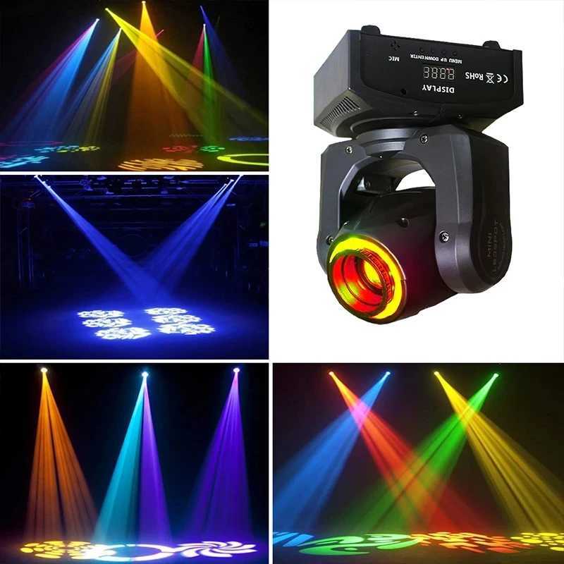 2024 New LED Light Moving Head Pattern Stage Light 1/2/4 PCS 80W Stage Dazzling Effect Club KTV Disco DJ Party Nightclub Light Z250320