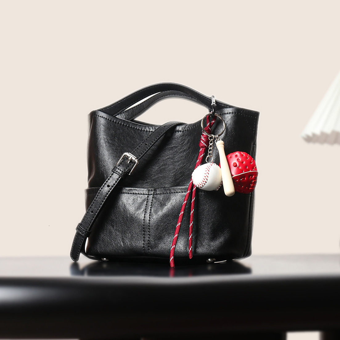 Women New Bucket Genuine Leather Single Shoulder Crossbody Large Capacity Handbag Women S Bag Shoulder Bags