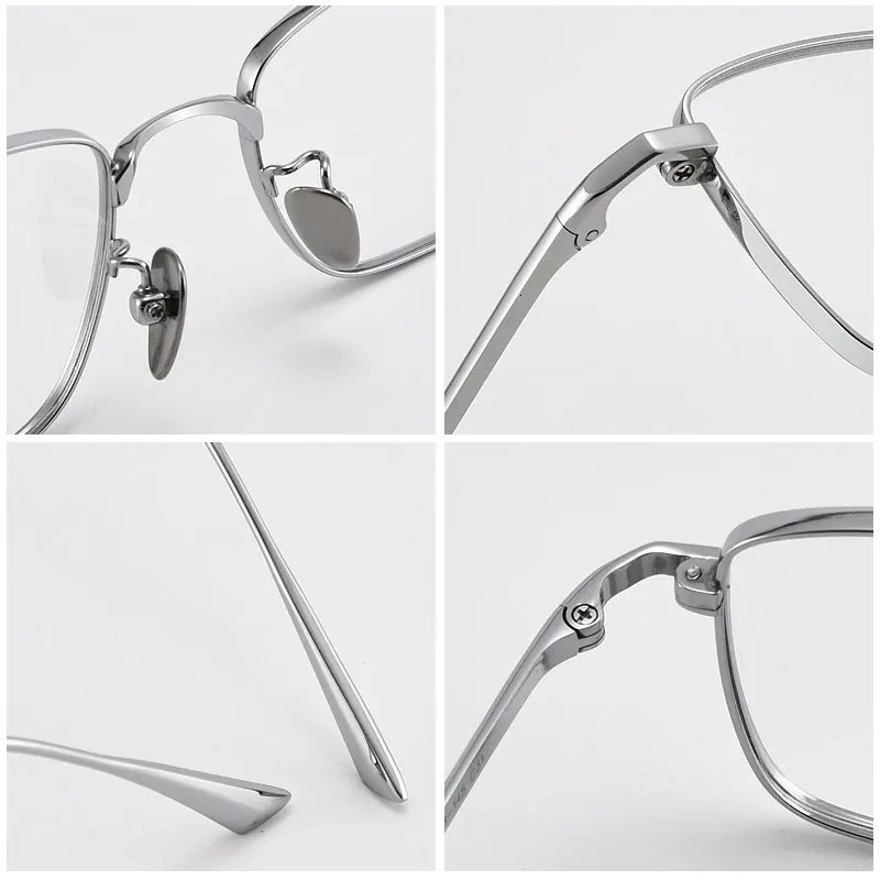 Xbora Mens Ultra Light Pure Glasses Frame Commercial Square Flexible Womens Prescription Glasses 1908 250228