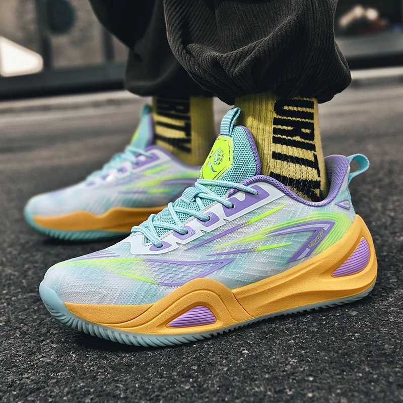 Newly arrived basketball training shoes for men in 2025 designer of sports shoes unisex and durable basketball sports shoes for big boysW250320
