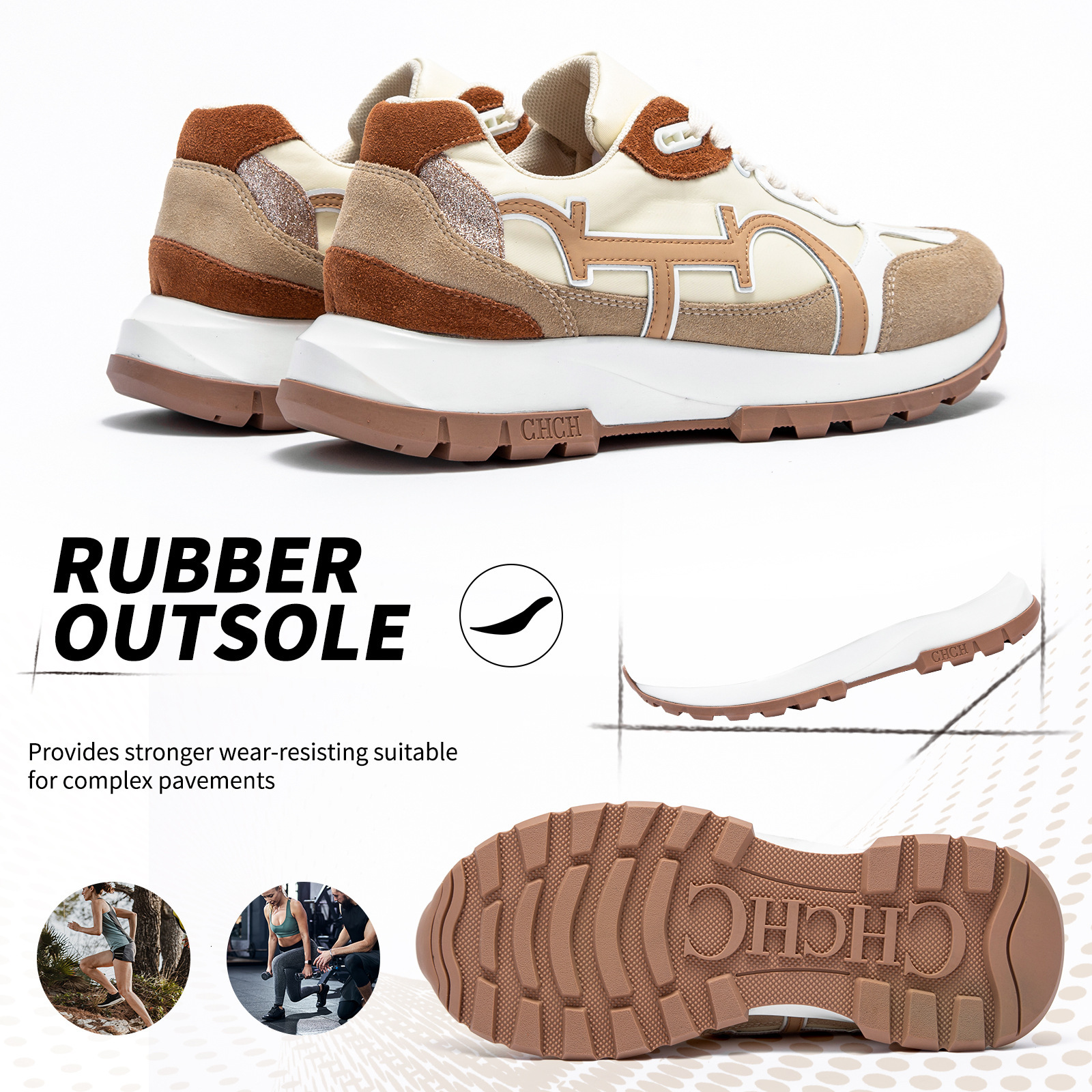 Designer CHCH Breathable Series Women's New Sports And Leisure Running Shoes