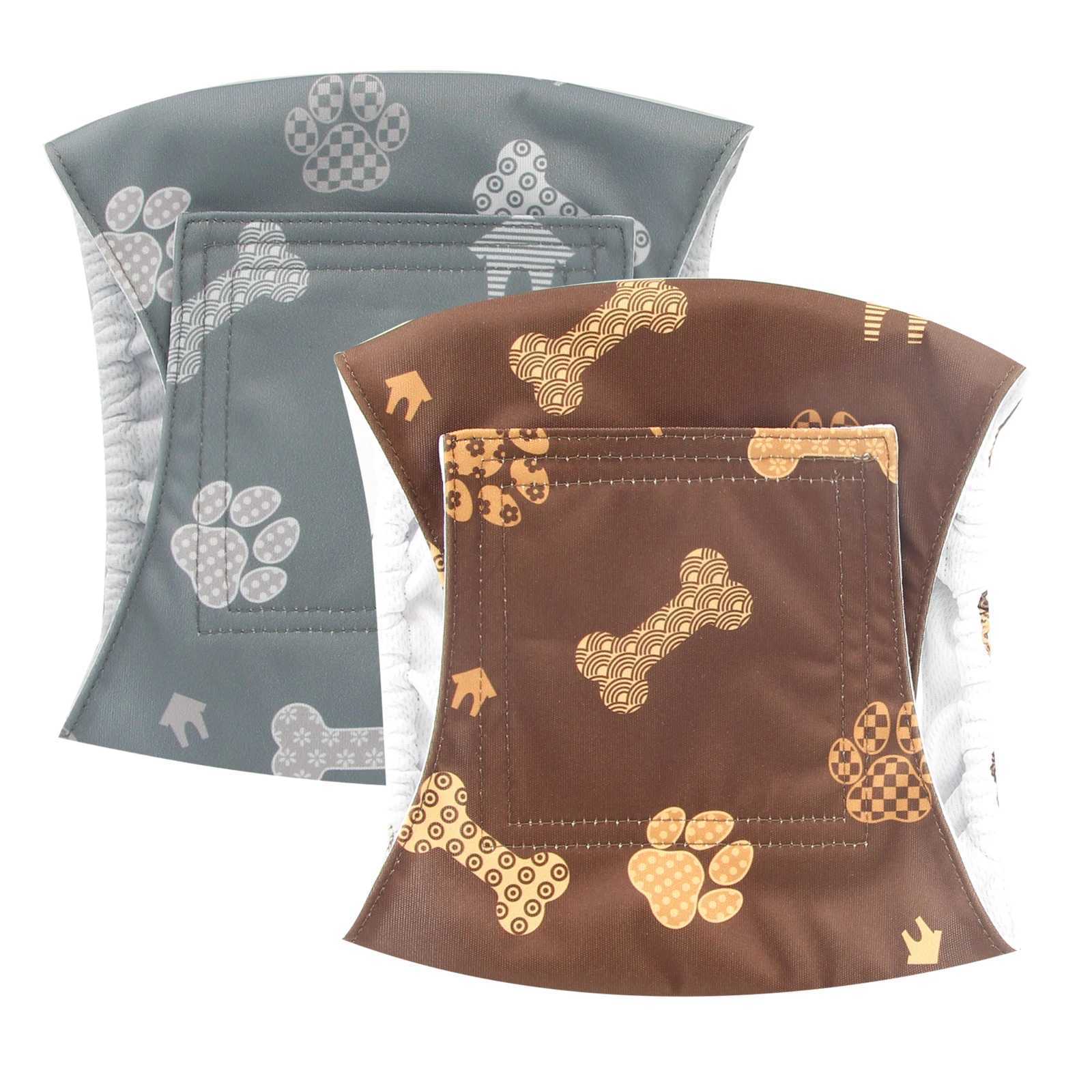 2Packs Ohbabyka male abdominal belt reusable dog urine absorbent dog packaging with adjustable fasteners suitable for small dogs Y250320