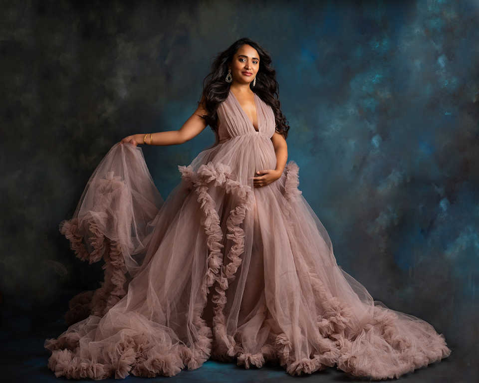 Elegant Ruffles Sleepwear Robes Ruffles Deep High Split Plus Size Appliques Pregancy Women Gowns for Special Occasion Photoshoot Boudoir Lingerie Bath
