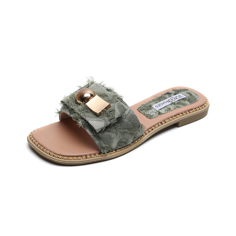 Designer Slippers 2025 Vivi Girls' Casual Slippers Sandal Outdoor Beach Sandals Lazy Flat Slippers Women's Trendy Fashion