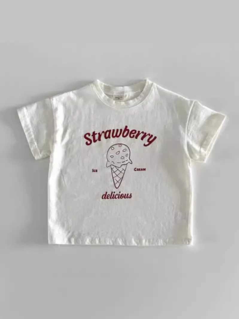 Summer New Baby Short Sleeve T Shirts Cute Cartoon Print Infant Boy Girl Breathable Casual Tees Cotton Toddler Versatile TopsT250320