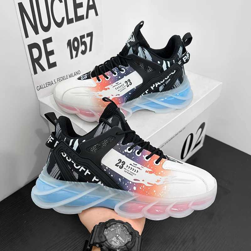 Mens fashionable high-quality casual sports shoes for running walking and joggingW250320